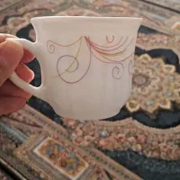 فنجان ارکوپال.قندان کریستال خارجی.