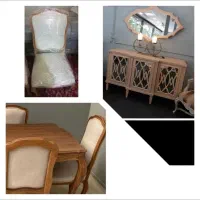 میزناهار خوری ۴ نفره وایینه کنسول