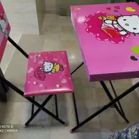 میز تحریر و صندلی دخترانه