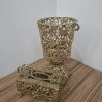 جای دستمال کاغذی و سطل