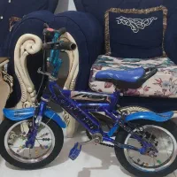 دوچرخه آبی  سایز ۱۲ سالم