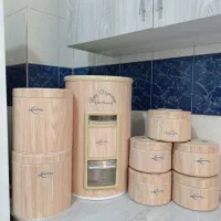 سطل برنج و حبوبات قالیچه قابلمه قالب ژله کارد جارو