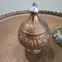قندان مسی قدیمی دست ساز