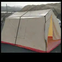 چادر ۱۲ نفره دسته دوم خاکی رنگ