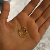 گوشواره حلقه ای 18 عیار