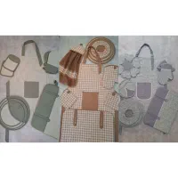 سرویس آشپزخانه پارچه ای کتان نخ