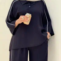 ست سیلک خط دار