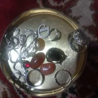 انگشتر وزنجیر نقره