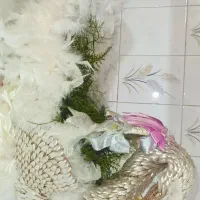 سبد چوبی با دیزاین قو
