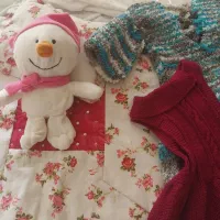 لحاف ومتکای عروسک نوستالژی ودوتا پیراهن دخترانه