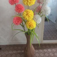 گل مصنوعی دکوری با گلدان