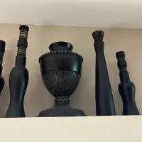 گلدان و شمعدان چوبی کار دست خارجی جام و ساغر