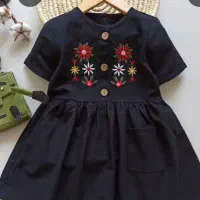 لباس مشکی گلدوزی