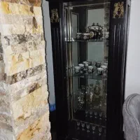 ویترین چوبی زیبا بدون آینه