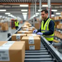 نیروی انبار برای بسته‌بندی و حمل کالا