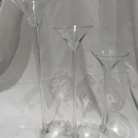 جا شمعی بلوری در سه سایز