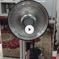 ( فروش فوری )بخاری برقی ایستاده فن دار در حد نوع