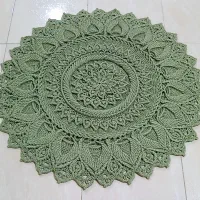 فرشینه دستبافت 1متری قطر دقیق 1متر