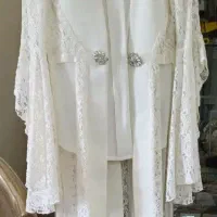 مانتو سفید نونوحریردانتل