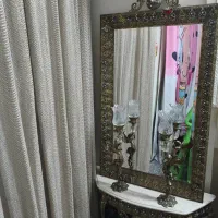 آینه و شمعدان قدی جنس برنج با کنسول