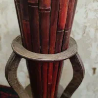 گلدان پایه بلند چوب