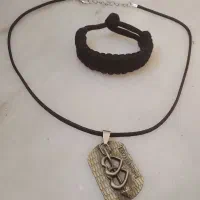 گردنبند و دستبند مردانه