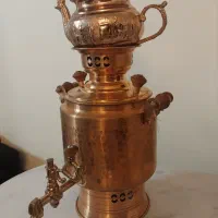 کتری و قوری مسی روگازی
