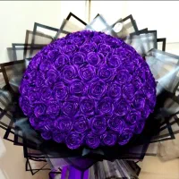 باکس ودسته گل روبانی