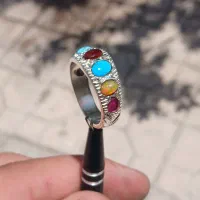 انگشتر نقره  جواهری