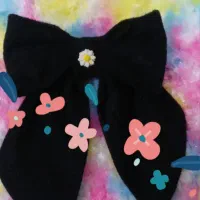 گیره مو تمام مخمل وتوربان