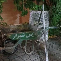ابزار ساختمان فرغون بیل دسته آهنی بشکه کابل