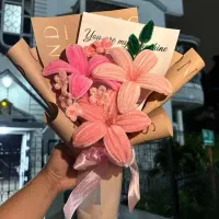 گل روبانی/دسته گل جاودان لیلیوم
