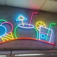 نئون بستنی ، لایت باکس قهوه