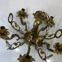 دو عدد لوستر برنزی قدیمی