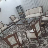 مبل استیل مدل کاجی ۹ نفره در حد
