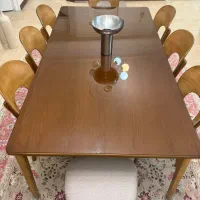 شیشه میزنهارخوری 6 میل- رنگ برنز- مناسب 8 نفره
