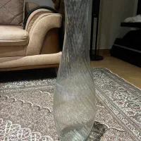 گلدان کنار سالنی بامبو خمره ای شیشه ای