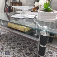 میزجلو مبلی شیشه ای