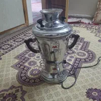 سماور برقی اتوماتیک قدیمی برنجی زرین کار ۴لیتری