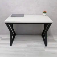 میز تحریر چوب و فلز طرح Z