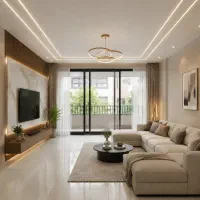 بازسازی کناف کفپوش سرامیک لاین کابینت رنگ کاغذ