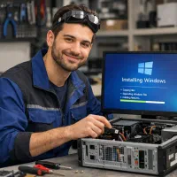 تعمیر‌ات کامپیوتر‌،لپتاپ/نصب ویندوز،پرینتر،مودم