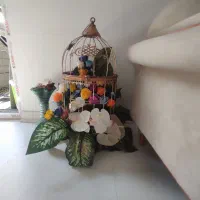 قفس بهمراه گل