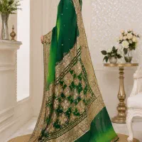 ساری هندی اصل، نو و استفاده‌نشده،مدل خاص سبزوطلایی