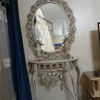 آینه شمعدان سفید