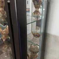 بوفه ی شیشه ای و چوبی -دکور