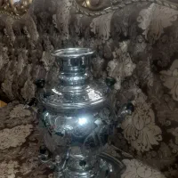 سماور گازی نقره ای درجه یک، نو بدون استفاده