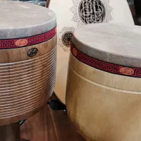 تنبک استاد شیرانی /چوب یک تیکه گردو|سازهای سنتی|سلمانشهر, |دیوار