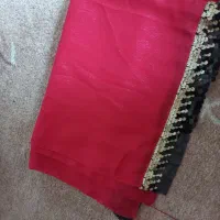 شال قرمز پایین پولک دار