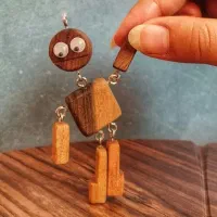 آویز ماشین یا جا سوییچی چوبی